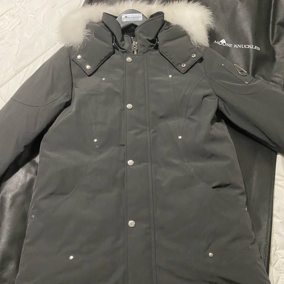 Moose knuckles Parka unisex kids Large/ women’s XS - Picture 3 of 4